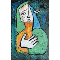 Панно холст картон акрил