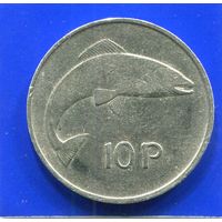 Ирландия 10 пенсов 1980 , большие