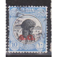 Судан 1951 год лот 7  СНАДПЕЧАТКОЙ