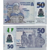 Нигерия 50 найра 2024 год UNC (полимер)