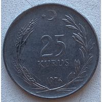 Турция 25 курушей 1974 г.