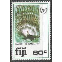 Фиджи. Птицы. Павлин.. 1981г. Mi#435.