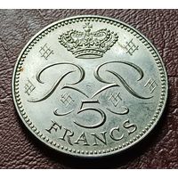 Монако 5 франков, 1974   редкая  ( 2-8-6 )