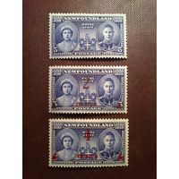 Британский Ньюфаундленд  1939 г.Королевский визит короля Георга VI и королевы Елизаветы. /22а/