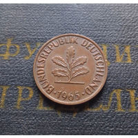 2 пфеннига 1965 (G) Германия ФРГ #02