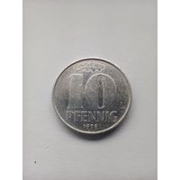 ГДР 10 пфеннигов 1978г