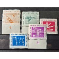 Германия, ГДР 1959 г. Mi.707-711 MNH** полная серия