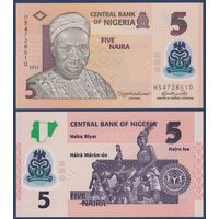 Нигерия, 5 найра 2024 г., P-38 (HS, полимер, премьер-министр Балева Абубакар Тафава), UNC