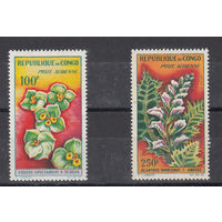 Флора. Цветы. Конго. 1963. 2 марки. Michel N 28,034 (14.5 е)
