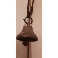 Колокольчик большой, старинный, рабочий.