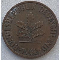 Германия 2 пфеннига 1962 г. F