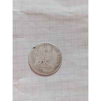 Крайне редкий шостак 1694 года. Курляндия. R7.