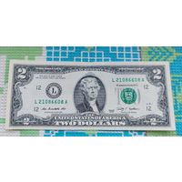 США 2 доллара 2009 года. Штат Калифорния. Сан-Франциско.