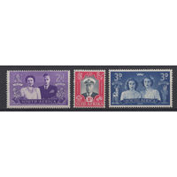 Южная Африка 1947** Королевский визит, Георг VI, серия 3 марки SG#111-113