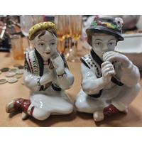 Фарфоровые статуэтки Гуцул и гуцулка. Клейма БФЗ 60 годов. СССР. Редкость. Состояние