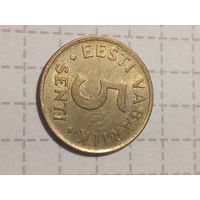 5 центов Эстония 1991 год