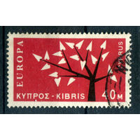 Кипр - 1963г. - Европа, 40 M - 1 марка - гашёная [Mi 216]. #4-B6-120-KS-2