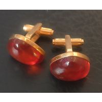 Запонки СССР. Янтарь, клеймо 4 ЯК. Калининград 1974 г.