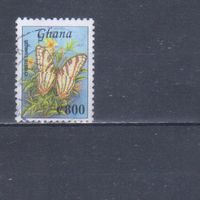 [1109] Гана 1997. Фауна.Бабочка. Гашеная марка.
