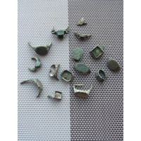 Сборный лот щитков от перстней с рубля!