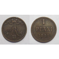 1 пенни 1881