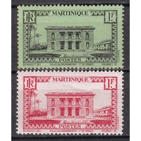 8.FrK. Франция. Колонии. Мартиника. Местные мотивы. 1933/38 гг. 1 Fr. Mi.##144-145 (* - описание).