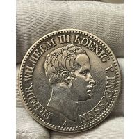 Талер 1828 года.А.Германия. Фридрих Вильгельм III.Серебро.