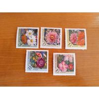 1970 СССР чистая полная серия с 3 разновидностями 3867Va, 3868Va, 3870Va MNH** флора цветы (сф-9)