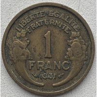 Франция 1 франк 1931 г.