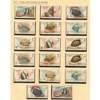 Шарджа-Хор-Факкан-1966(Мих.102-112) , **  , Морская  Фауна , Рыбы,(полная серия), новый номинал
