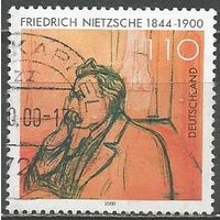 Германия. 100 лет со дня смерти ф,Ницше. Философ. 2000г. Mi#2131.