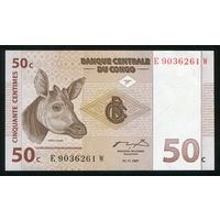 Конго 50 Сантимов 1997. P84 г. Серия W. UNC