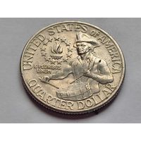 25 центов (квотер) 1976 г. США. 200 лет независимости. Барабанщик.