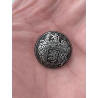 Гузік вялікі цяжкі з гербам / Пуговица большая тяжёлая с гербом