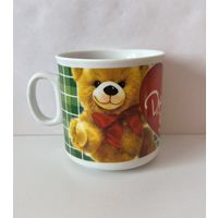 Кружка детская "ДЛЯ ЛЮБИМОЙ ДОЧЕНЬКИ" 200 мл (ВАЛЕНТИНКА)  ДФЗ