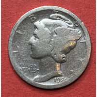 США, 10 центов 1920г., Серебро