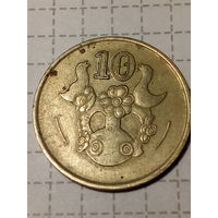 10 центов  Кипр 1988 год