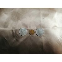 20 копеек 1928, 1 копейка 1957, 20 копеек 1925 Штемпельный блеск