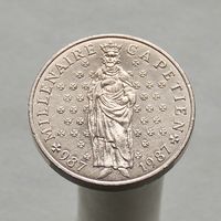 Франция 10 франк 1987 Тысячелетие династии Капетингов