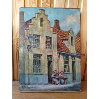 Европейская картина. Масло, холст на подрамнике.