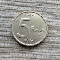 Werty71 Бельгия 5 франков 1994