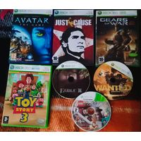 Диски игровые для Xbox 360 Live 7 штук сразу за все