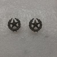 Эмблемы общевойсковые ВС СССР обр. 1958 г., полевые, биметалл, магнитные, новые!