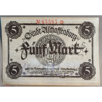 Германия, 5 марок 1922-23 год, Ашаффенбург (Aschaffenburg), 022.01. В3