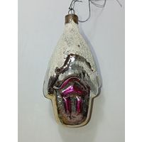 Ёлочная игрушка - Домик  , СССР .