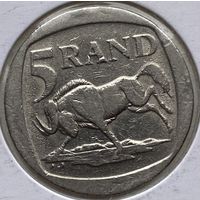 ЮАР 5 рандов 1995 г. В холдере