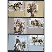 Беларусь 2011. Конный спорт. 3 марки+купон 882-84 (569)