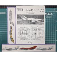 Модель Миг-19С BileK 1/72