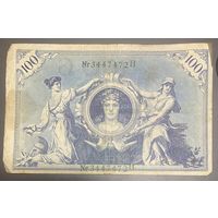 Банкнота 100 марок 1908 год. Германская империя.