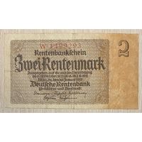 Банкнота 2 марки 1937 год. Веймарская республика. С рубля без МЦ.